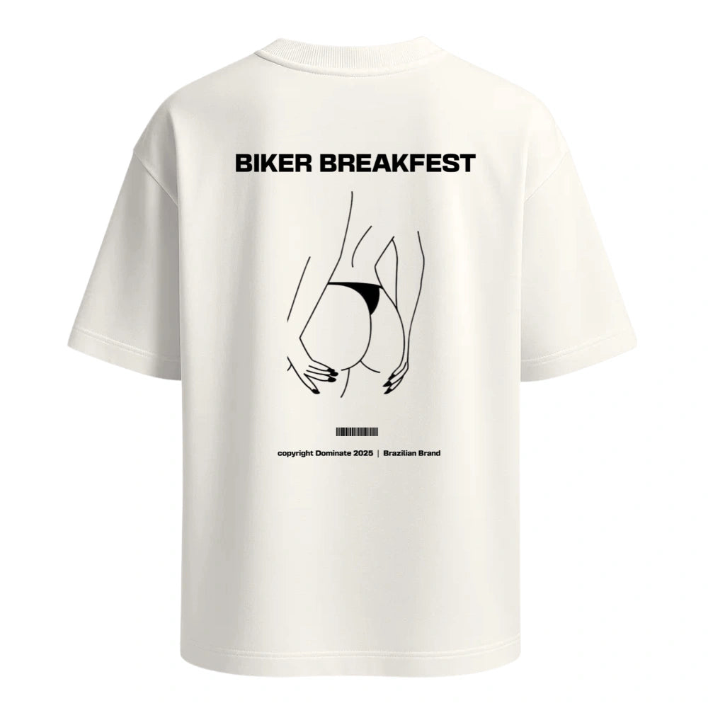Camiseta Oversized - Biker Breakfest