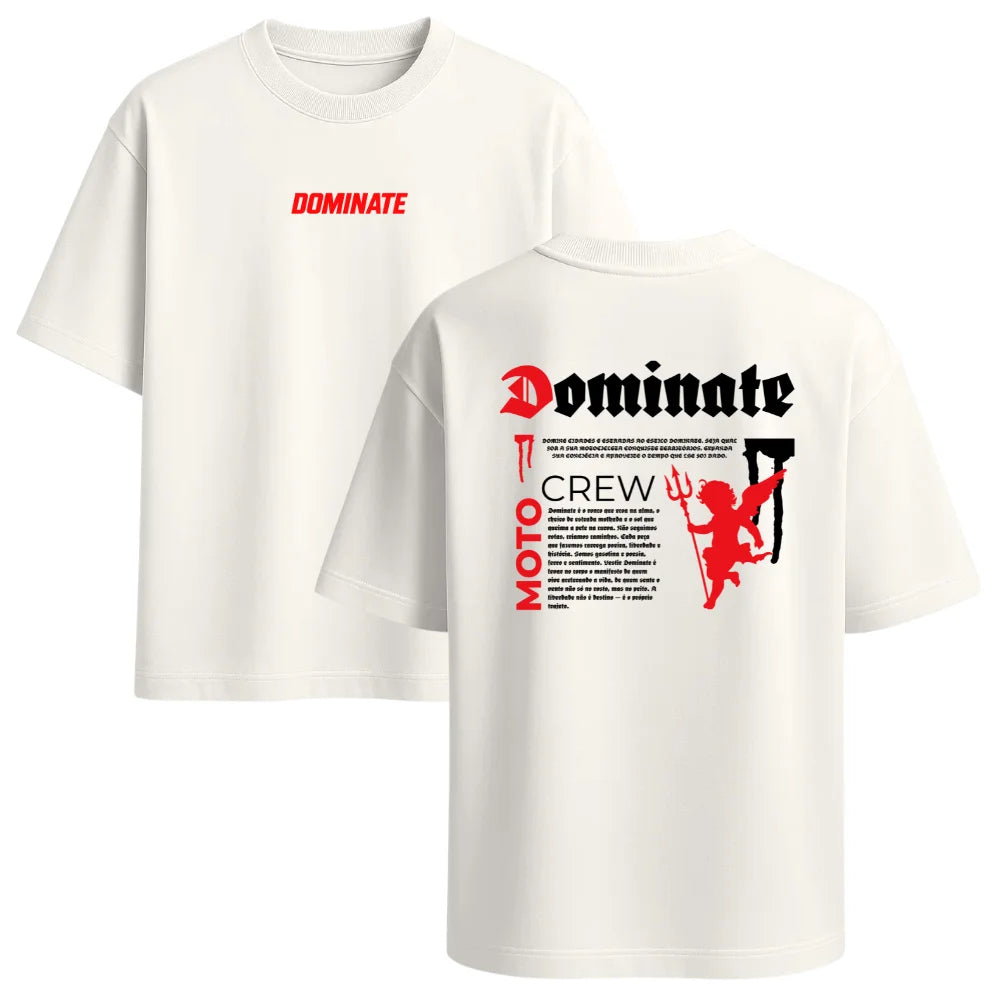 Camiseta Oversized - Moto Crew