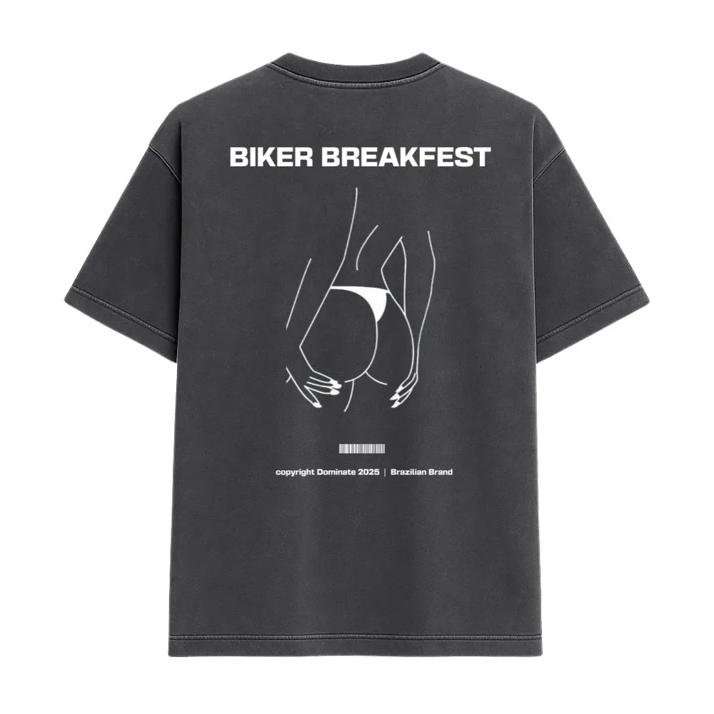 Camiseta Oversized - Biker Breakfest