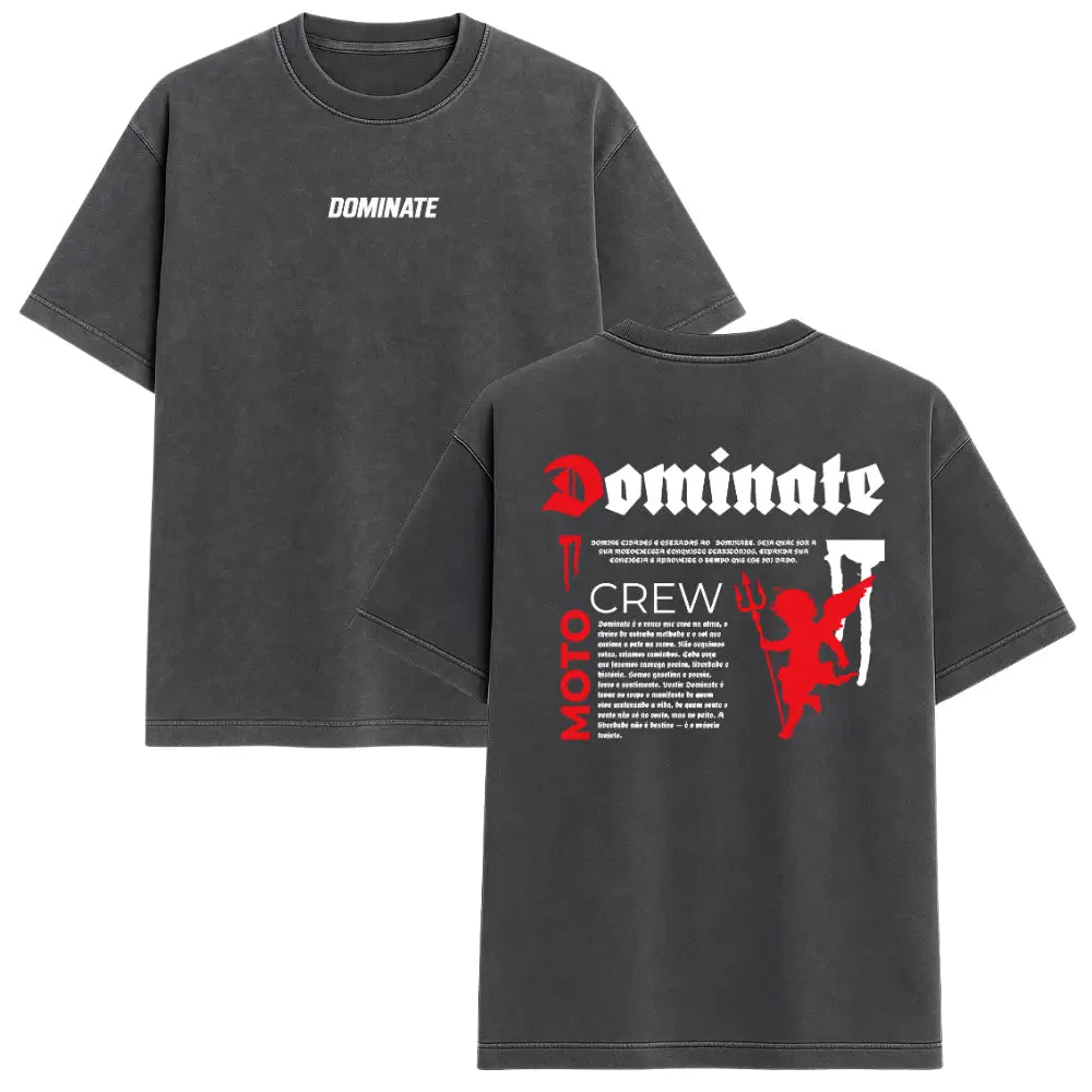 Camiseta Oversized - Moto Crew