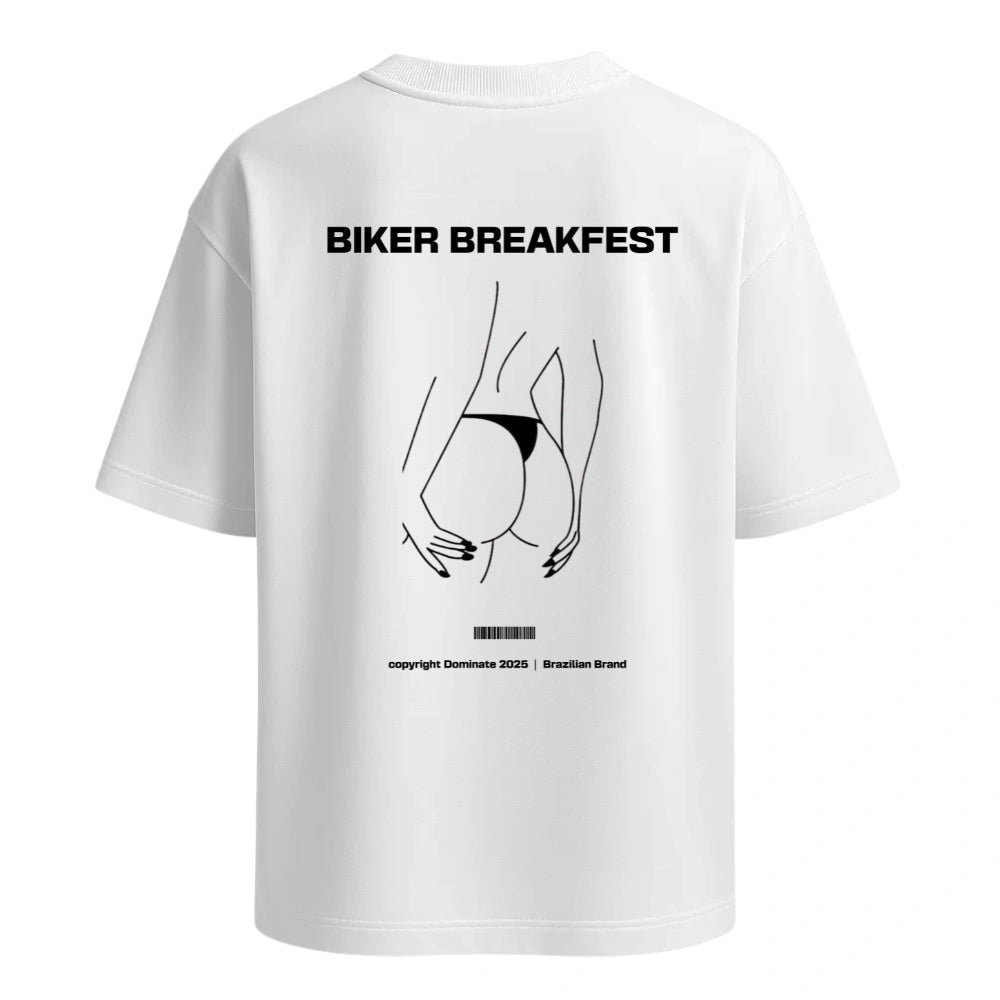 Camiseta Oversized - Biker Breakfest
