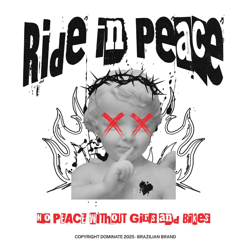 Camiseta Oversized - Ride in Peace